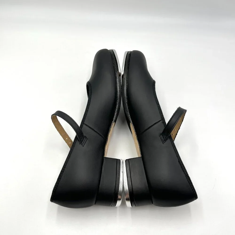 6.5N 6.5 NARROW WIDTH Bloch S0302L Tap On‎ Black Leather Mary Jane Dance Shoes